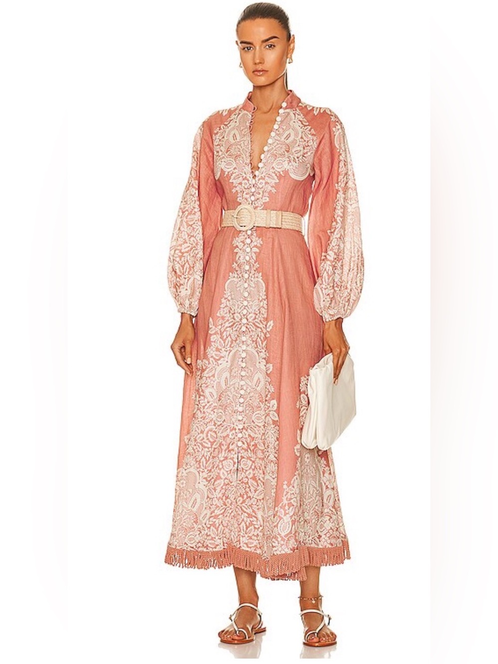 Zimmermann Pattie Fringe Midi Dress